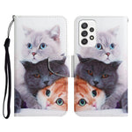 Custodia portafoglio in pelle flip per Samsung Galaxy A72