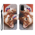 Custodia portafoglio in pelle flip per Samsung Galaxy S20+