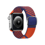 Cinturino nylon bicolore per Apple Watch Series 7 e precedenti