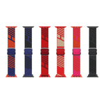 Cinturino nylon bicolore per Apple Watch Series 7 e precedenti