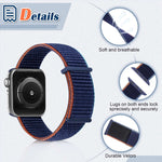 Cinturino di ricambio con chiusura a strappo per Apple Watch