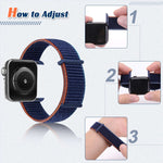 Cinturino di ricambio con chiusura a strappo per Apple Watch
