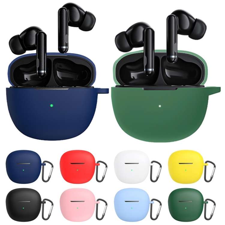 Custodia protettiva in silicone per auricolari QCY HT03 con gancio