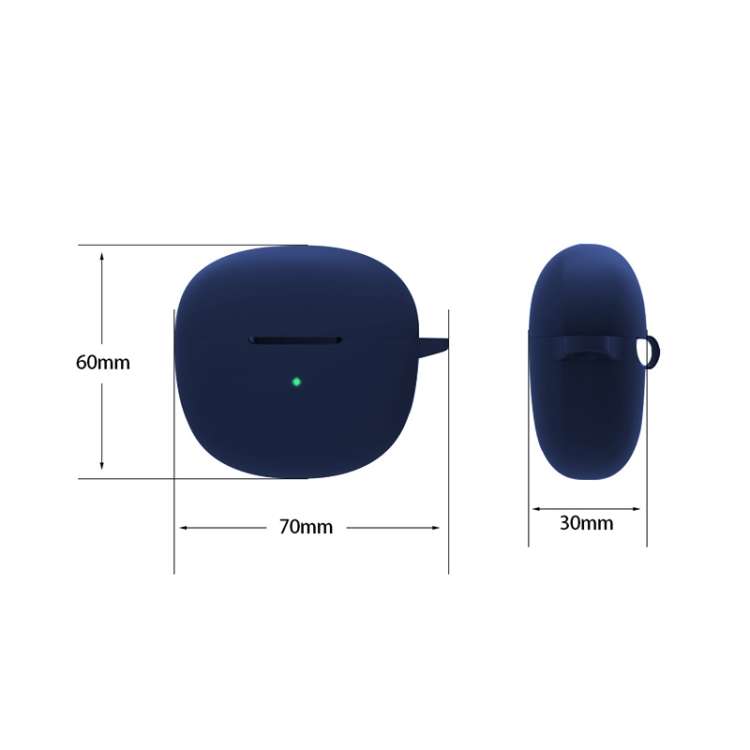 Custodia protettiva in silicone per auricolari QCY HT03 con gancio