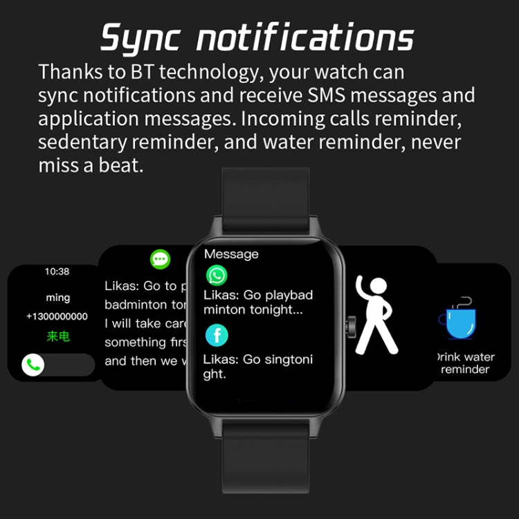 Smartwatch MX7 1,69 pollici IPS touch screen impermeabile IP68