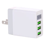 Caricatore da viaggio 3 porte USB con display digitale LED