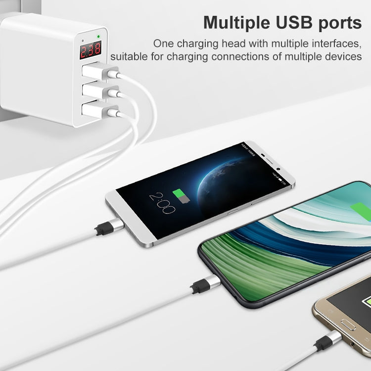 Caricatore da viaggio 3 porte USB con display digitale LED
