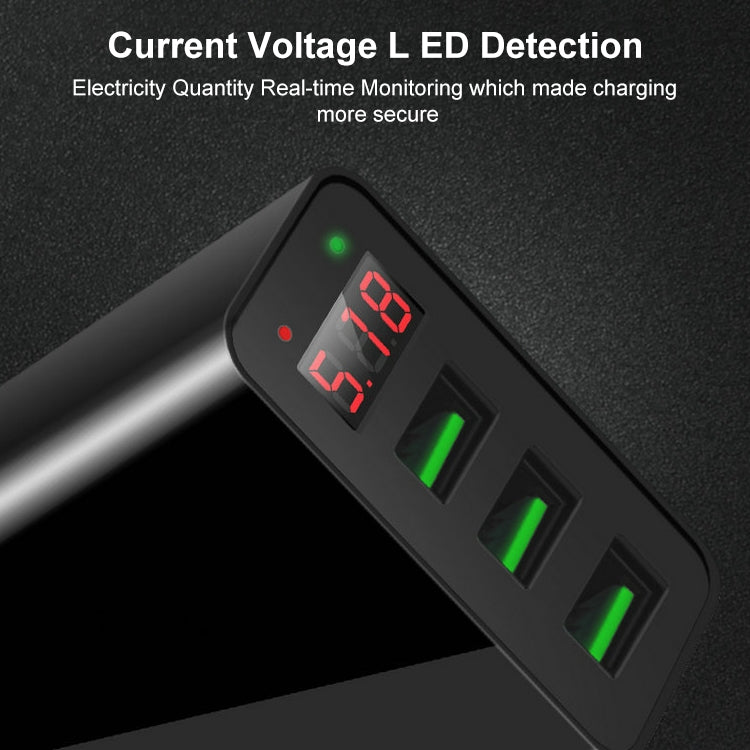 Caricatore da viaggio 3 porte USB con display digitale LED
