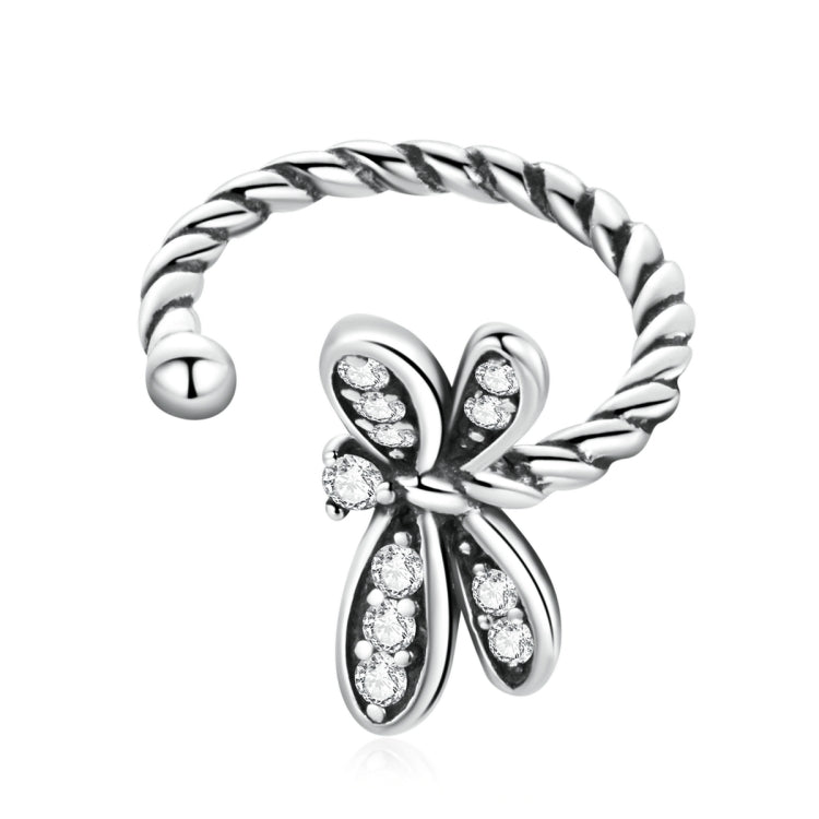 Orecchini donna libellula in argento 925 con zircone