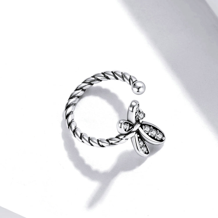 Orecchini donna libellula in argento 925 con zircone
