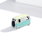 Perline mini bus in argento sterling S925 per gioielli