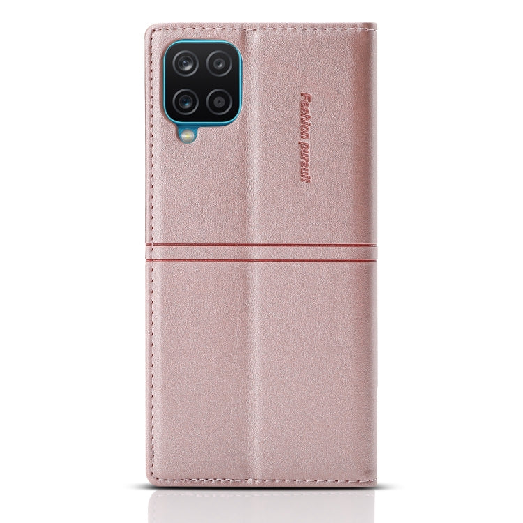 Custodia portafoglio in pelle PU con ventosa per Galaxy A12