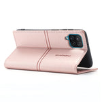 Custodia portafoglio in pelle PU con ventosa per Galaxy A12