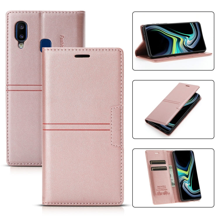 Custodia portafoglio in pelle PU con ventosa per Galaxy A12