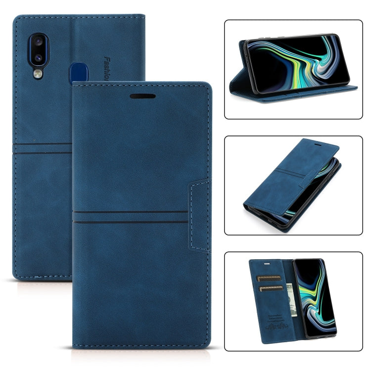 Custodia portafoglio in pelle PU con ventosa per Galaxy A12