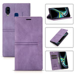 Custodia portafoglio in pelle PU con ventosa per Galaxy A12