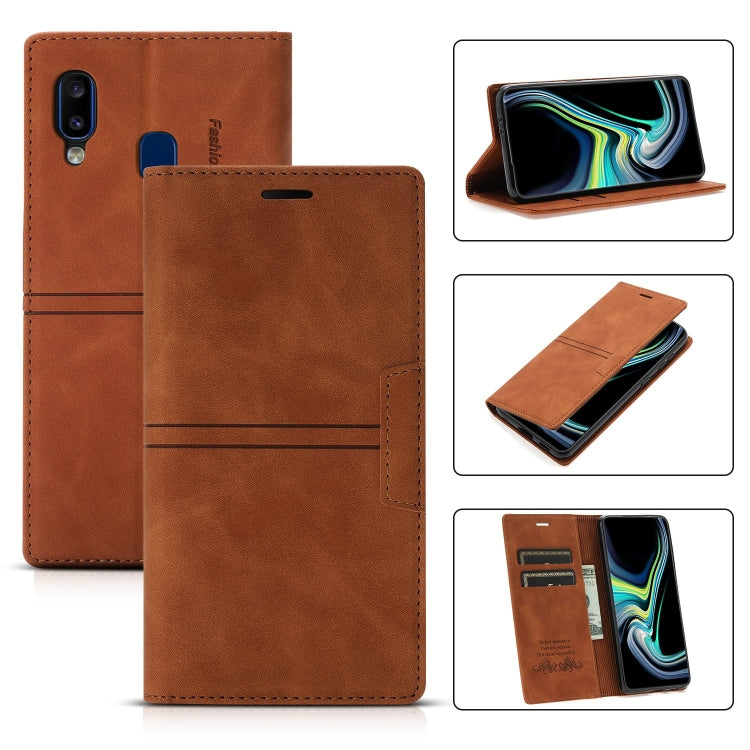 Custodia portafoglio in pelle PU con ventosa per Galaxy A12