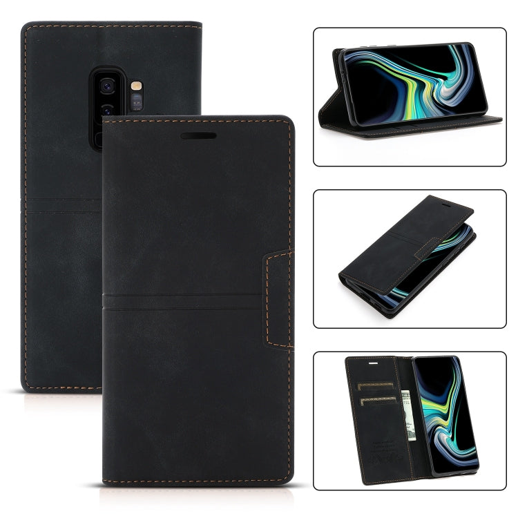 Custodia portafoglio in pelle PU con ventosa per Galaxy S9+