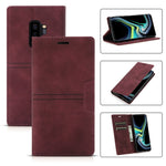 Custodia portafoglio in pelle PU con ventosa per Galaxy S9+