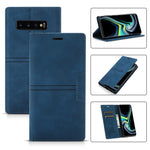Custodia portafoglio in pelle PU con ventosa per Galaxy S9+