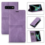 Custodia portafoglio in pelle PU con ventosa per Galaxy S9+