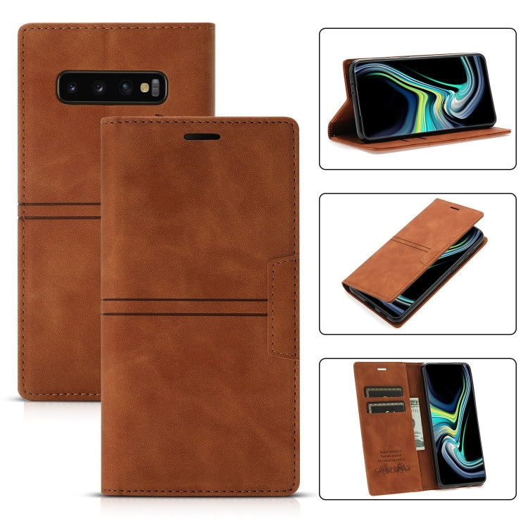 Custodia portafoglio in pelle PU con ventosa per Galaxy S9+