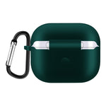 Custodia protettiva per auricolari in silicone tinta unita per AirPods 3, con gancio