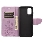 Custodia portafoglio in pelle con farfalle per Samsung Galaxy A03