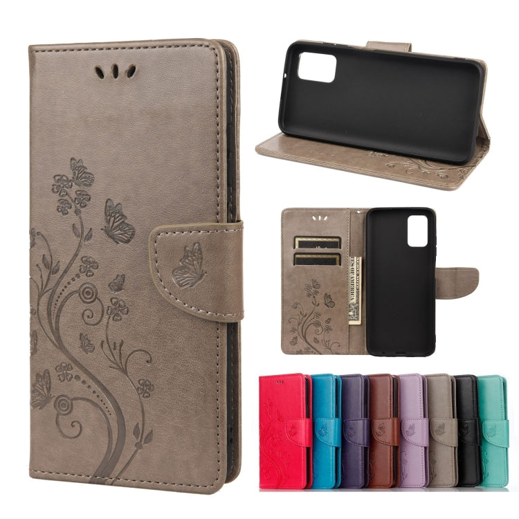 Custodia portafoglio in pelle con farfalle per Samsung Galaxy A03