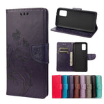 Custodia portafoglio in pelle con farfalle per Samsung Galaxy A03