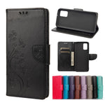 Custodia portafoglio in pelle con farfalle per Samsung Galaxy A03