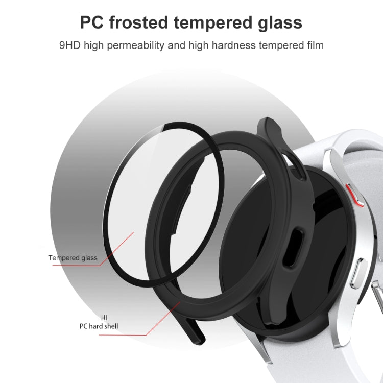 Custodia protettiva PC con vetro temperato per Galaxy Watch4 44mm