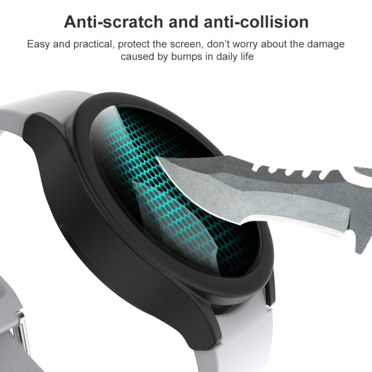 Custodia protettiva PC con vetro temperato per Galaxy Watch4 44mm