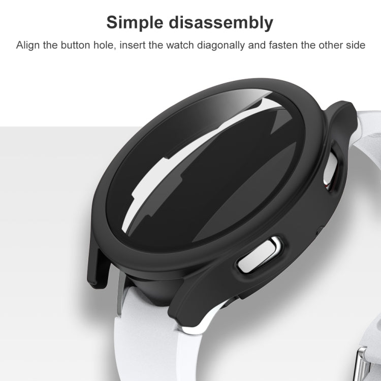 Custodia protettiva PC con vetro temperato per Galaxy Watch4 44mm