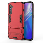 Custodia protettiva antiurto per OPPO Realme XT & K5 con supporto rosso