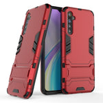 Custodia protettiva antiurto per OPPO Realme XT & K5 con supporto rosso