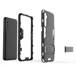 Custodia protettiva antiurto per OPPO Realme XT & K5 con supporto rosso