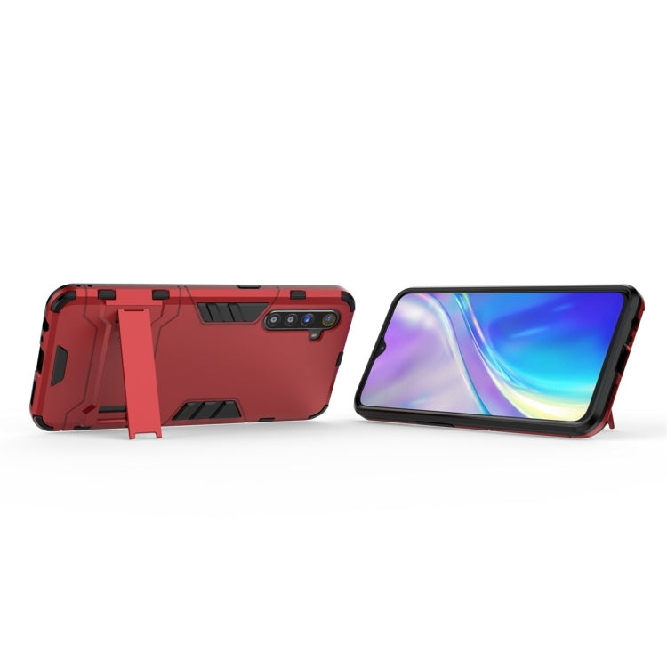 Custodia protettiva antiurto per OPPO Realme XT & K5 con supporto rosso