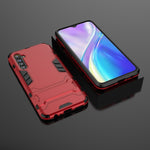 Custodia protettiva antiurto per OPPO Realme XT & K5 con supporto rosso
