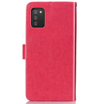 Custodia portafoglio in pelle goffrata per Samsung Galaxy A03s