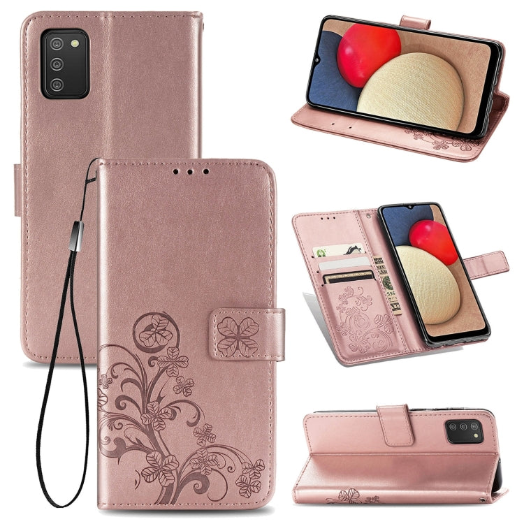 Custodia portafoglio in pelle goffrata per Samsung Galaxy A03s