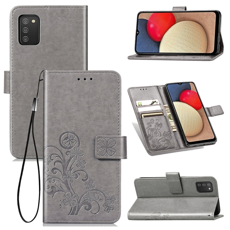 Custodia portafoglio in pelle goffrata per Samsung Galaxy A03s