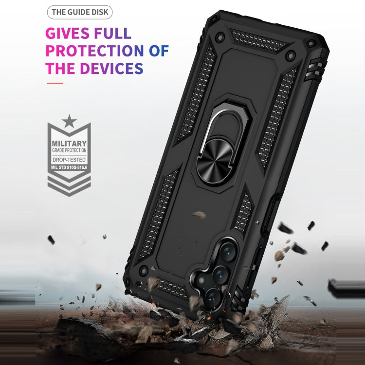 Custodia protettiva TPU e PC con supporto girevole per Galaxy A13