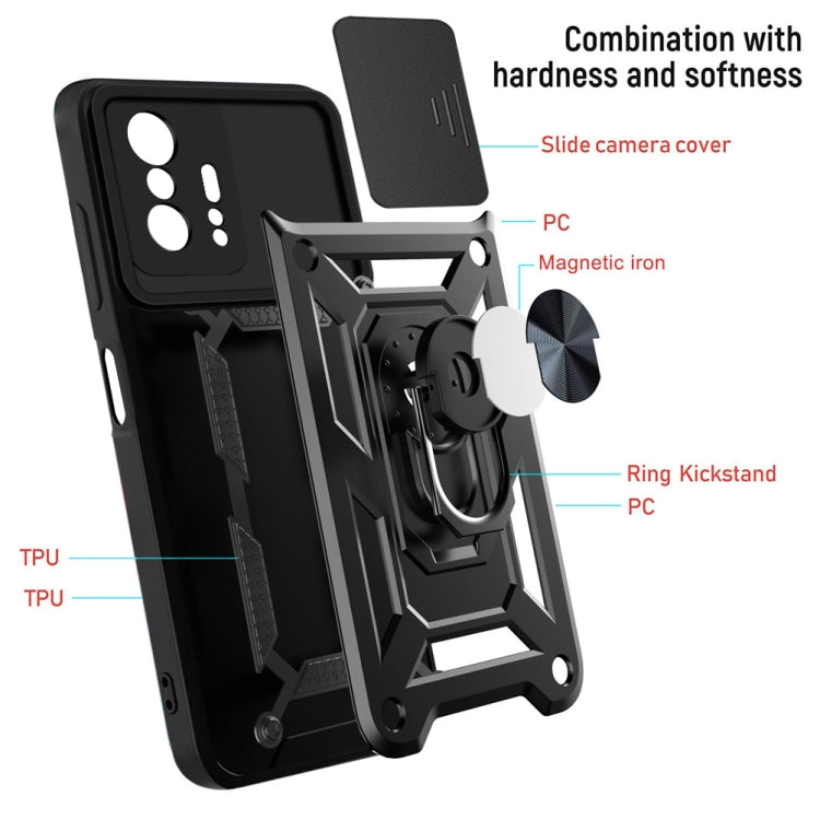 Cover protettiva scorrevole in TPU per Xiaomi Mi 11T/11T Pro