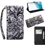 Custodia portafoglio in pelle con supporto per Samsung Galaxy S22