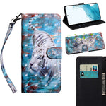 Custodia portafoglio in pelle con supporto per Samsung Galaxy S22