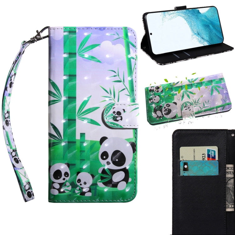 Custodia portafoglio in pelle con supporto per Samsung Galaxy S22