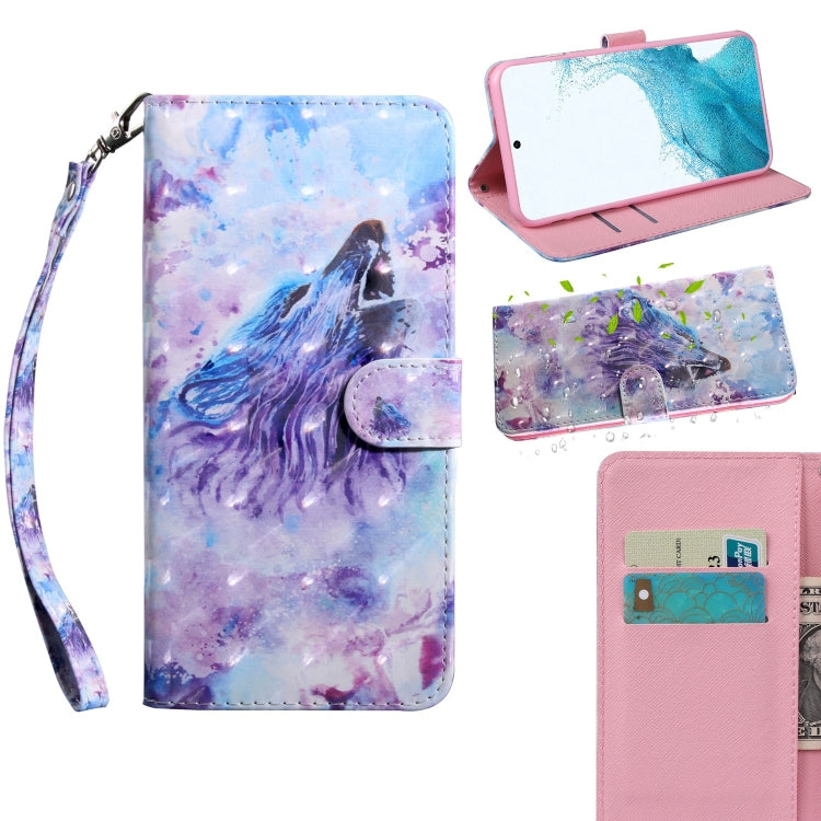 Custodia portafoglio in pelle con supporto per Samsung Galaxy S22