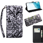 Custodia portafoglio in pelle con supporto per Samsung Galaxy S22