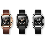Orologio cronografo Olevs 9919 quadrante quadrato uomo